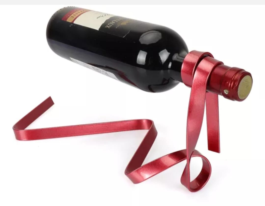 Magic Wine Rack Appears to Defy Gravity