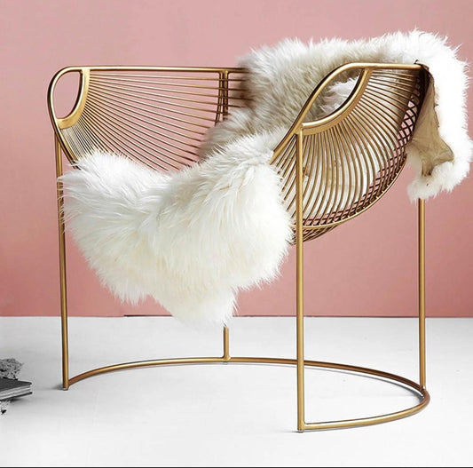 Gold Metal Leisure Chair